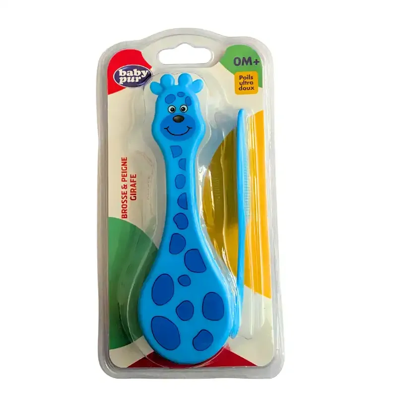 BABY PUR BROSSE ET PEIGNE GIRAFE 0M+ 79003