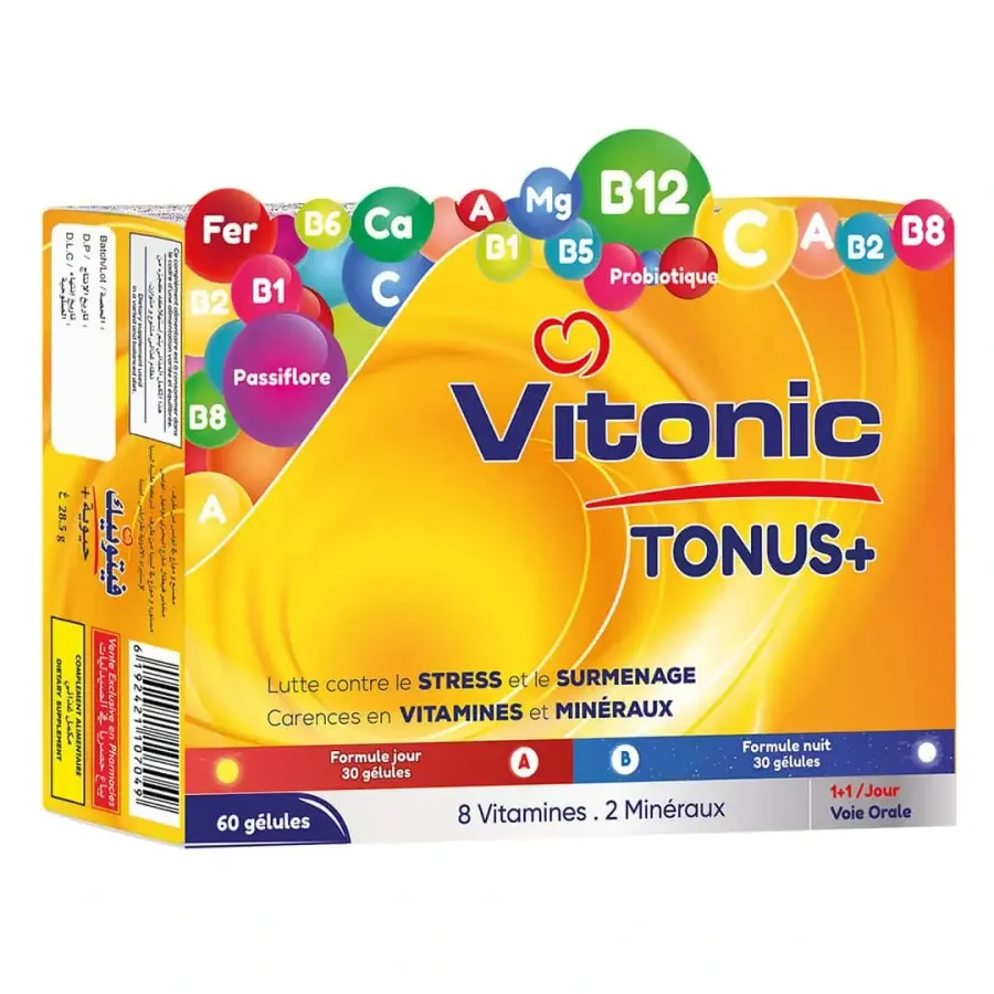 VITONIC Tonus+ Jour et Nuit 60 Gelules