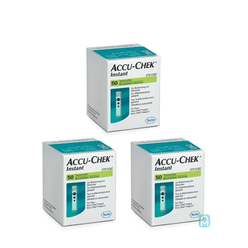 Accu Chek Instant - Bandelettes Test Glycémie - 150 Unités