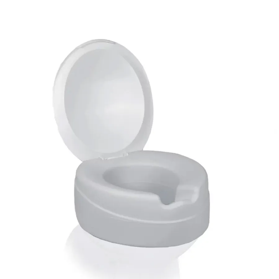 Rehausse de toilette avec couvercle