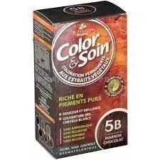 color soin marron chocolat 5b coloration permanente