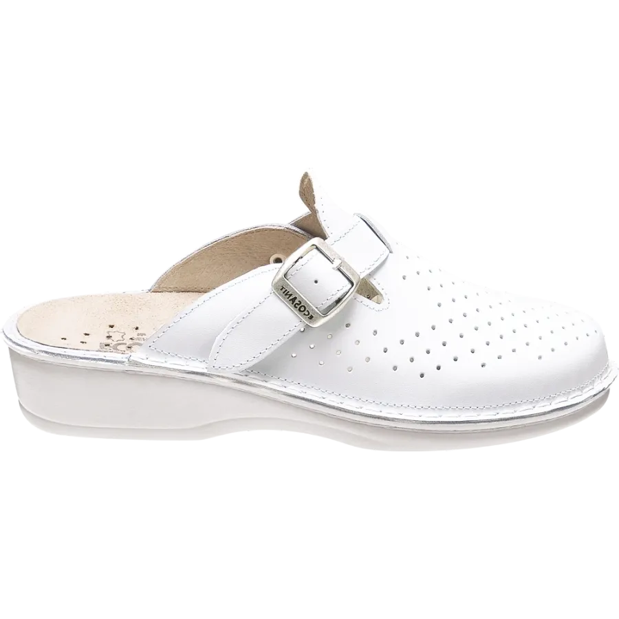 Mules homme Apiro Forato blanc
