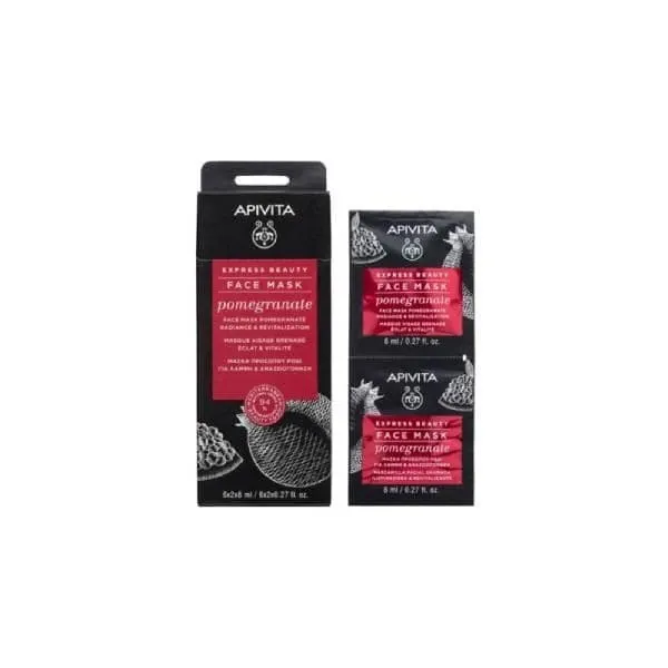 APIVITA EXPRESS BEAUTY FACE MASK POMEGRANATE 6*2*8ML