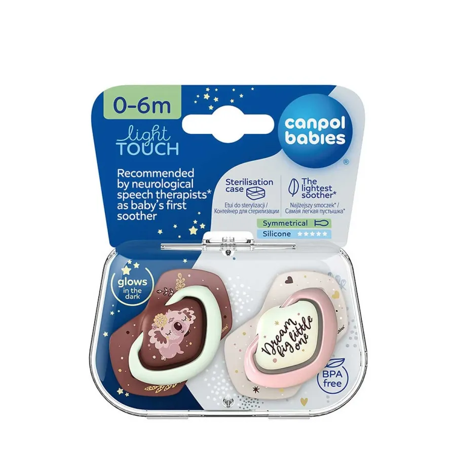 Canpol Babies Light touch - Sucette Symétrique - 0-6m