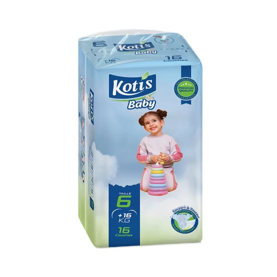 KOTIS COUCHE BB +16 KG T.6 BT/16