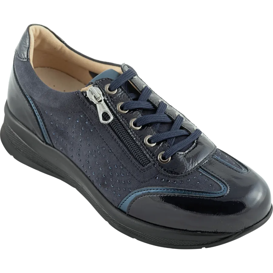 Chaussures de confort femme Isadora Strass bleu
