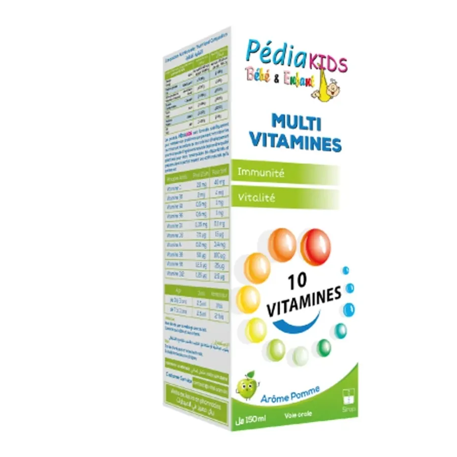 Pédiakids Multi Vitamines Pomme 150 ml