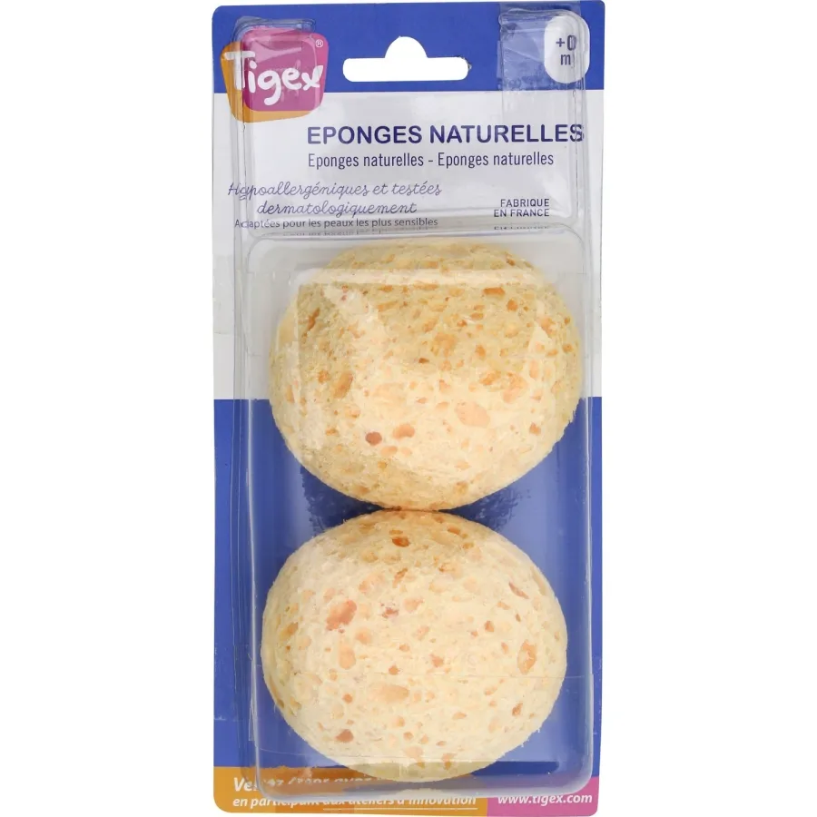 TIGEX Eponge Végétale Pour Bébé 0m+
