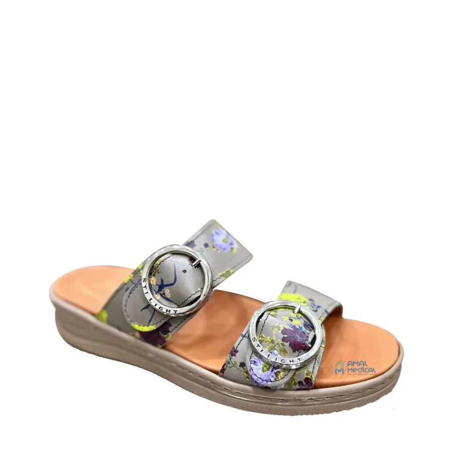 STI Orthopedic - Sabot orthopédique femme AP01 – Taupe fleuri
