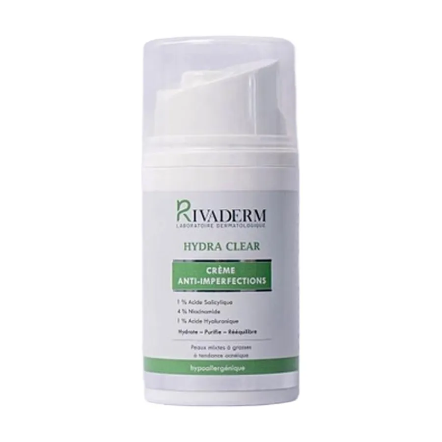 Rivaderm Hydra Clear Crème Hydratante Anti Imperfections 50gr