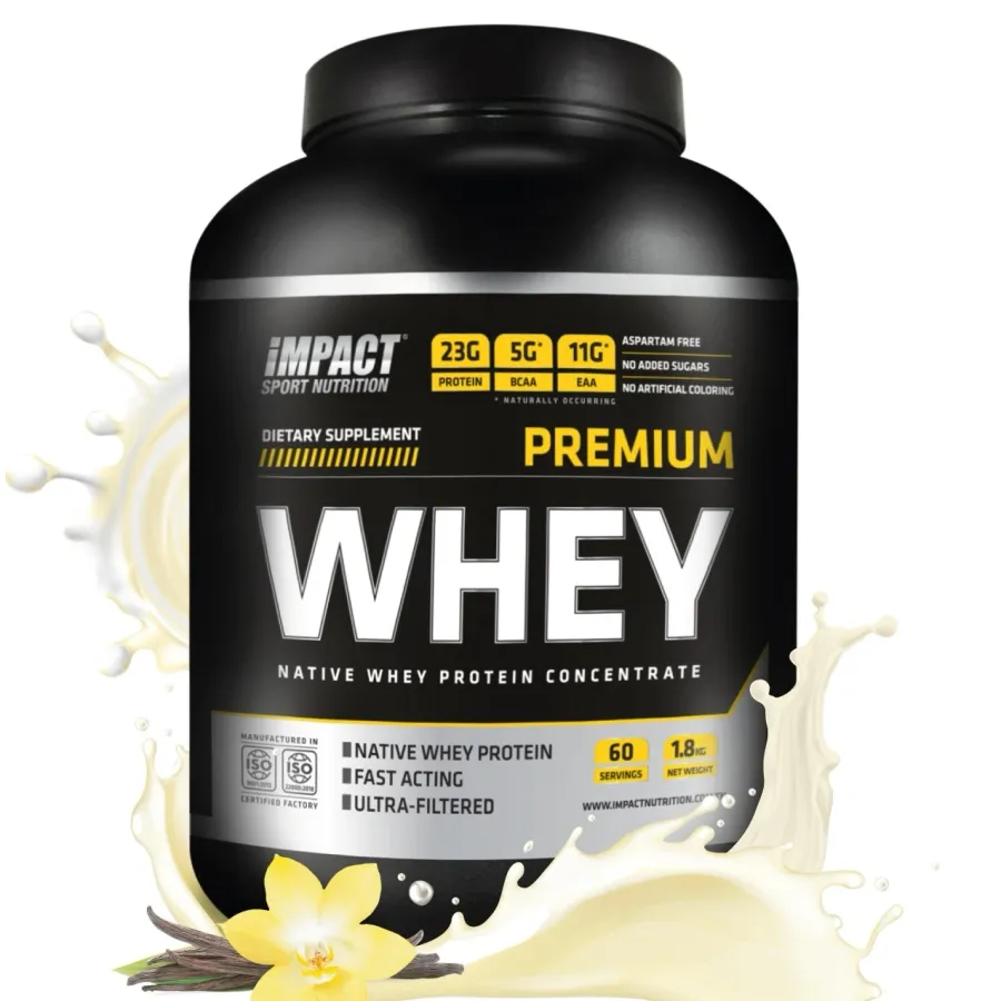 IMPACT Proteine Premium Whey Vanilla Ice Cream Pot de 1.8kg
