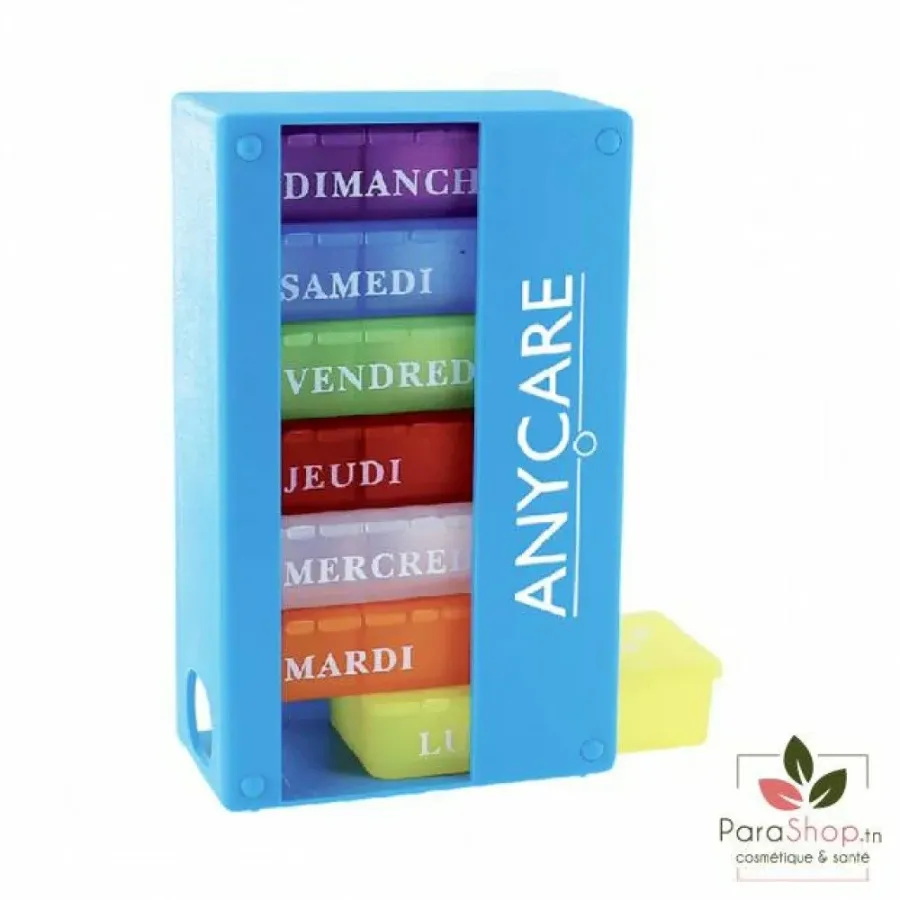 ANYCARE PILULIER SEMAINIER BLEU