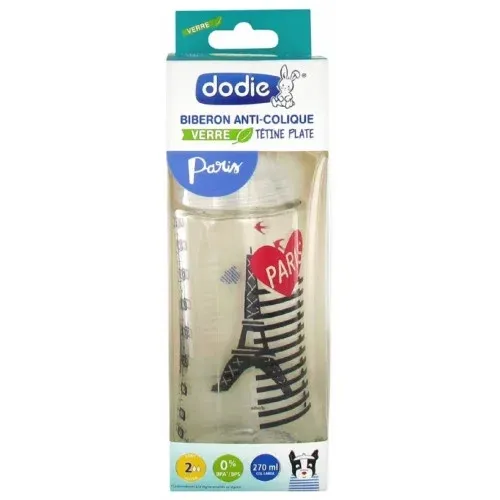 Dodie Biberon Verre Anti Colique Modèle Paris 270 mL