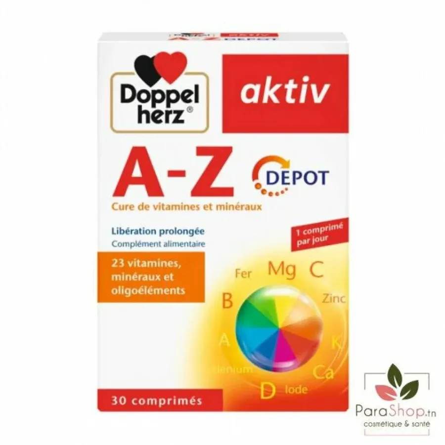 AKTIV A-Z VITAMINES ET MINERAUX 30 COMPRIMES