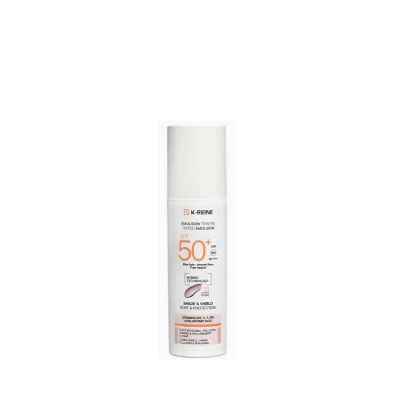 K-Reine Emulsion Solaire Teinté Ivory 01 50 ml