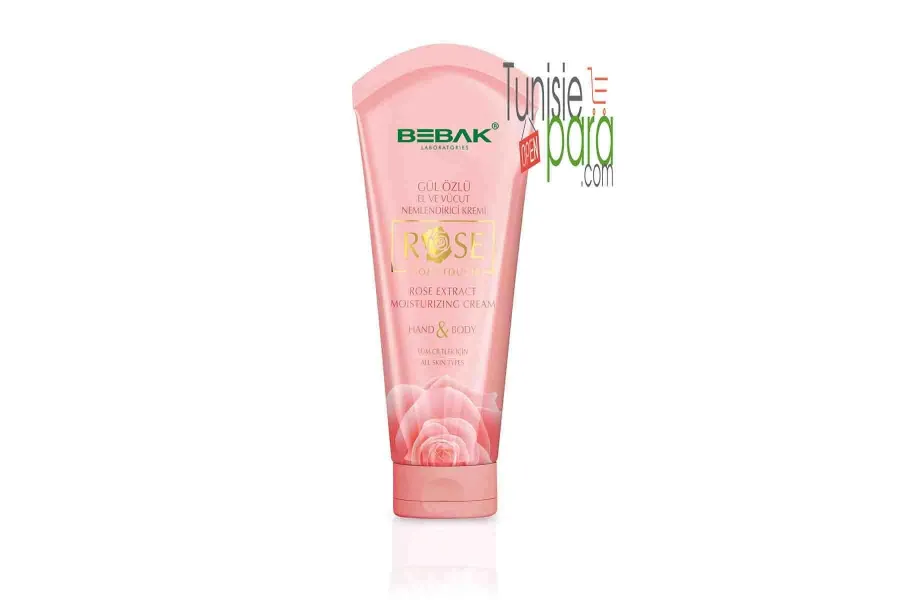 Bebak Crème pour les mains et le corps à l’extrait de rose 75 ml