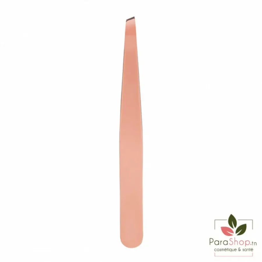 TITANIA Pince a Epiler Inclinee Acier Inoxydable Rose dore - 1091/75RGA B