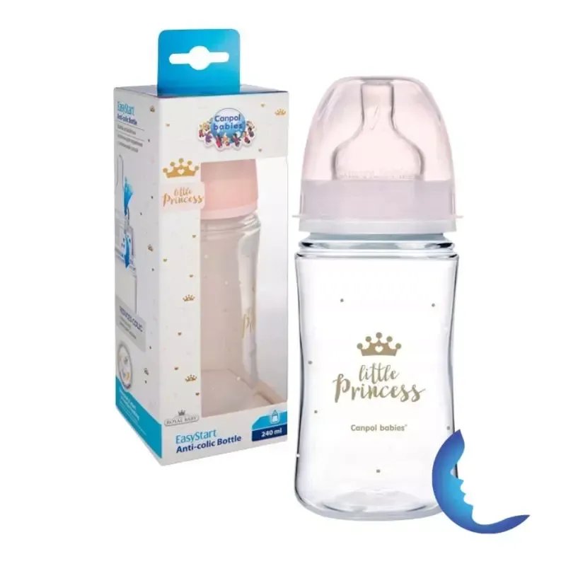 Canpol Babies Biberon Easystart Little Princess Anti-colique, 240ml