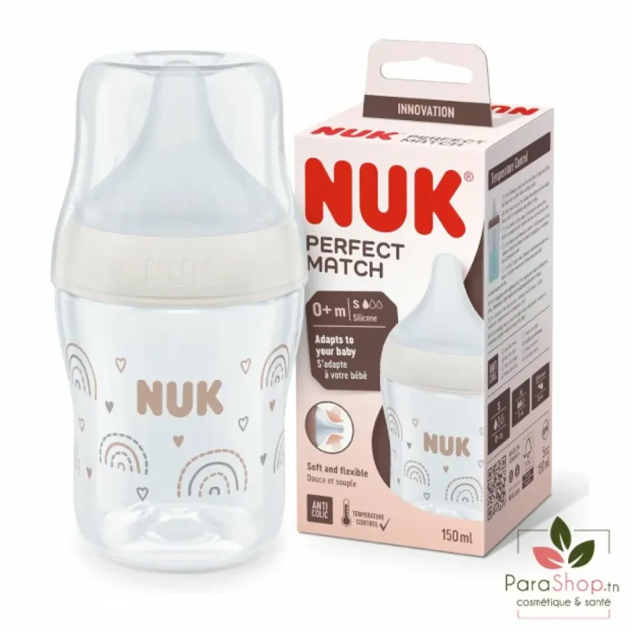 NUK PERFECT MATCH BIBERON EN SILICONE S 150ML