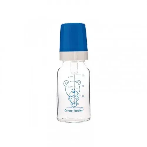 Canpol Babies Biberon Verre 120 ml Tetine Silicone 3 m+