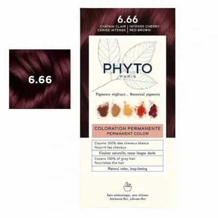 PHYTO COLOR COLORATION 6.66 CHATAIN CLAIR CERISE INTENSE