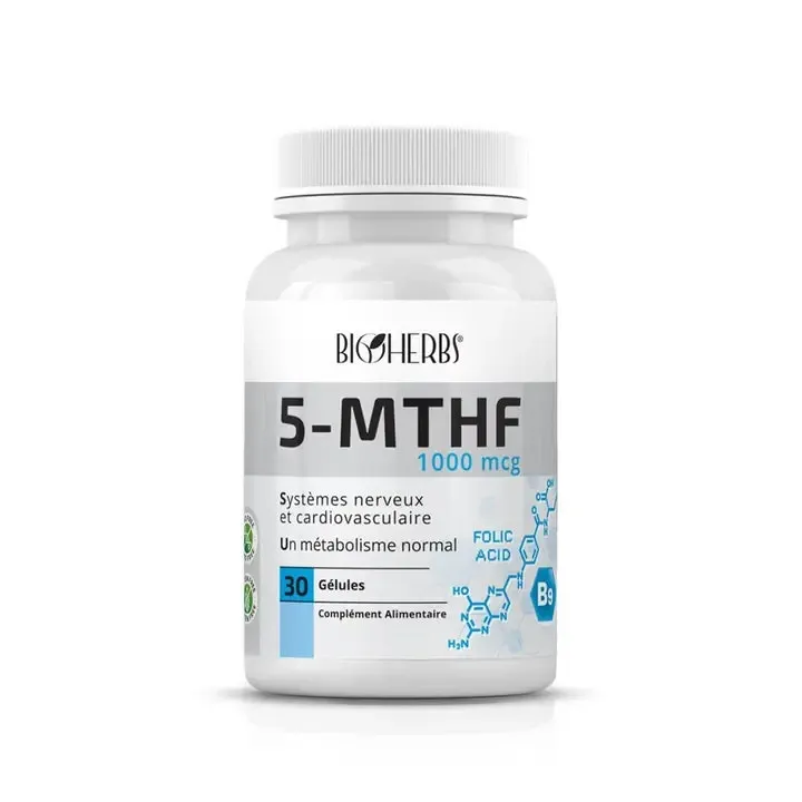 5-mthf: Vitamine B9 30 Gélules Bioherbs