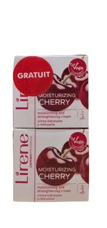 LIRENE CRÈME HYDRATANTE À LA CERISE 50ML LOT 2