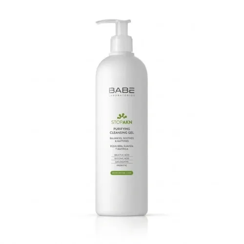 BABE GEL NETTOYANT PURIFIANT STOP AKN POUR PEAUX GRASSES A TENDANCE ACNEIQUE 400 ML