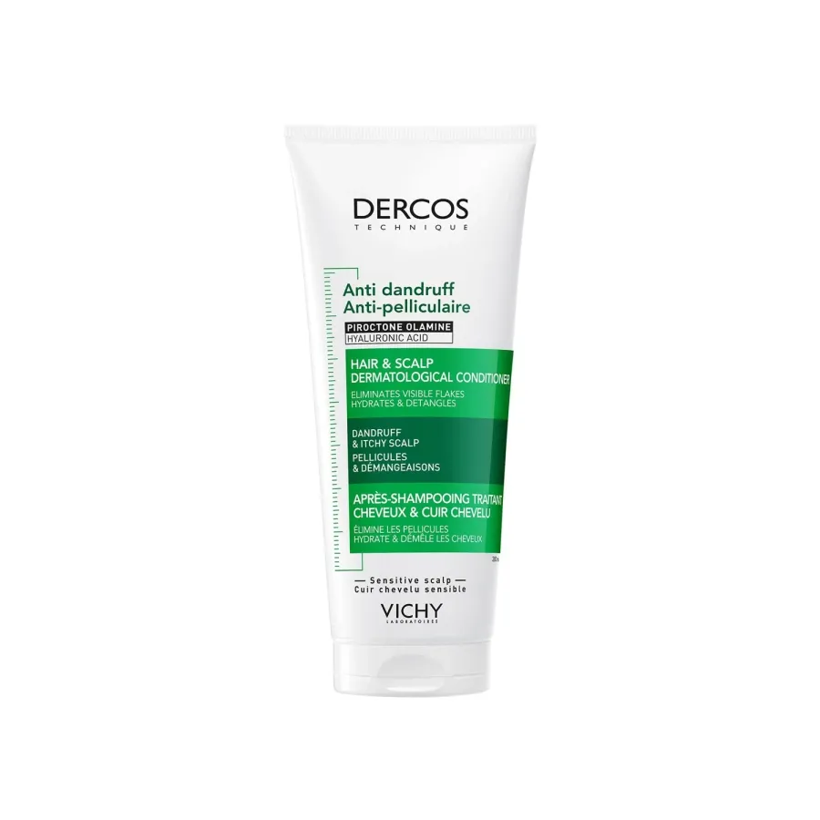 Vichy Dercos Après-Shampoing Traitant Anti-Pelliculaire Cheveux et Cuir Chevelu 200ml