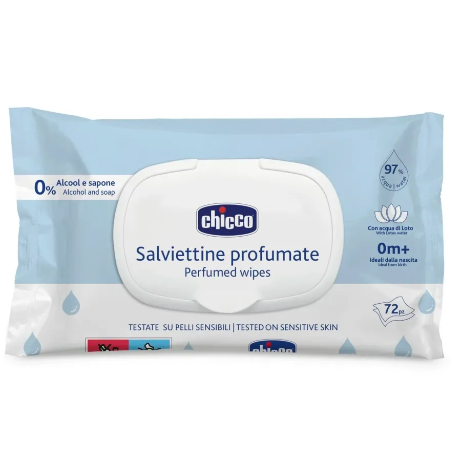 Chicco Lingettes Parfumées 72 unités