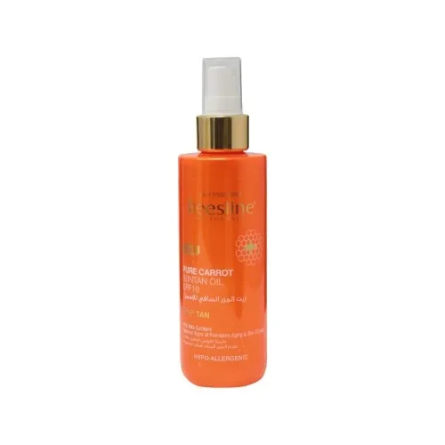 Beesline Huile de Bronzage Pure Carrot Suntan Oil SPF10, 200 mL