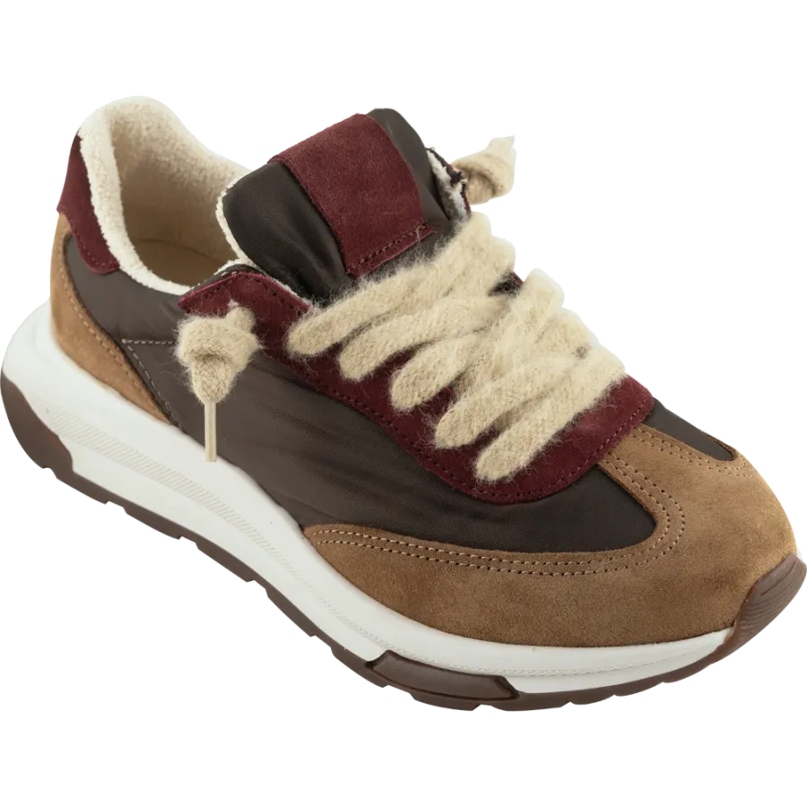 Baskets femme Elite tabac/brun foncé