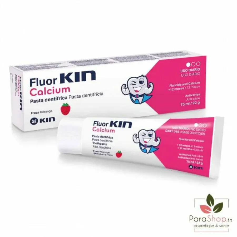 KIN FLUORKIN CALCIUM DENTIFRICE ANTI CARIES 75ML