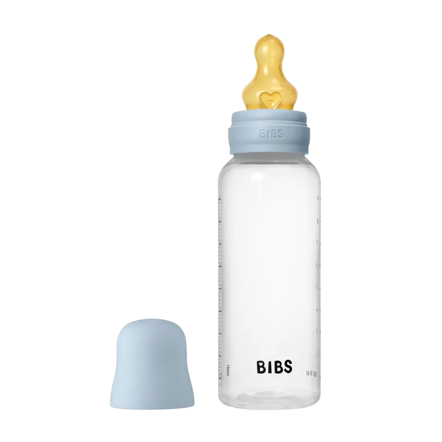 BIBS Biberon Latex Medium Flow Baby Blue 270mL