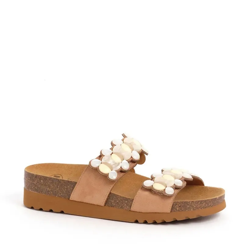 Scholl Sintra 2 Straps - Mules Orthopédiques Femme - Beige