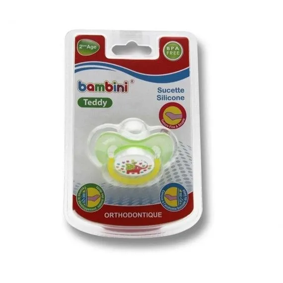 Bambini Teddy - Sucette en silicone - 6-24mois