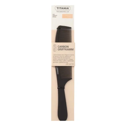 TITANIA PEIGNE A CHEVEUX EN CARBONNE AVEC MANCHE