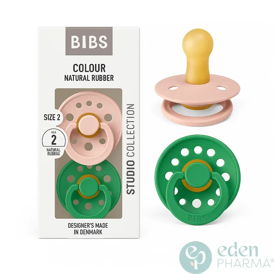 Bibs 02 Sucettes Colour Natural Petal Cactus Size 2 6 m+