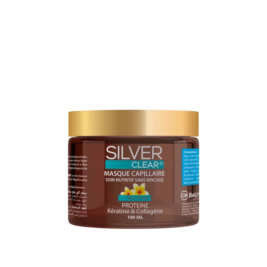 SILVER CLEAR® Masque capillaire sans rinçage