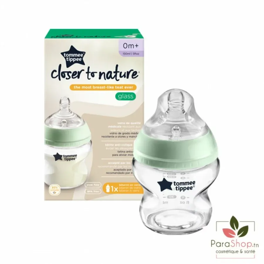 TOMMEE TIPPEE CLOSER TO NATURE BIBERON VERRE 150ML