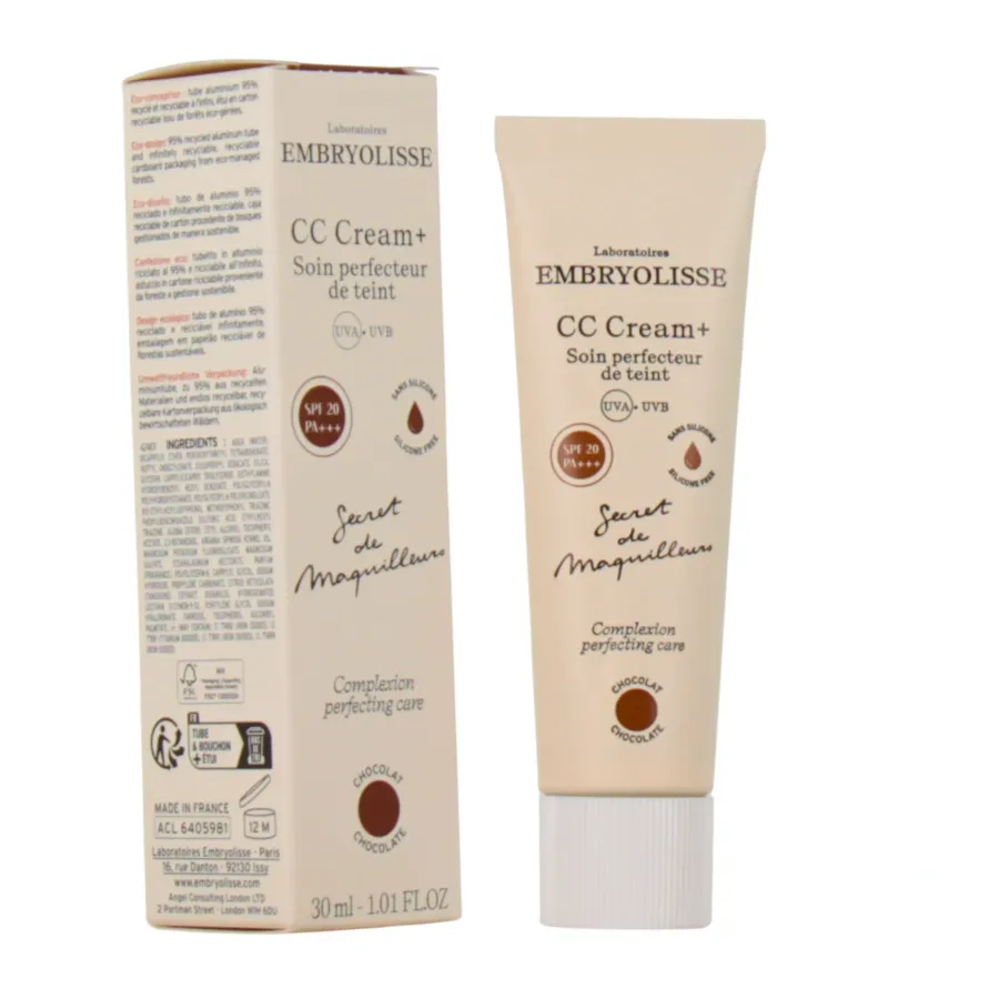 Embryolisse CC Cream + Soin Perfecteur de Teint SPF20 30ml Teinte Chocolat