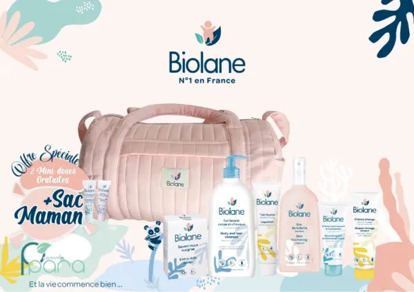 BIOLANE Sac Maman Rose+2 Mini Doses