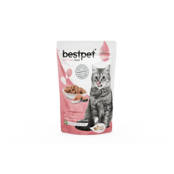 Bestpet Pochon Gf Salmon Ster 85gr