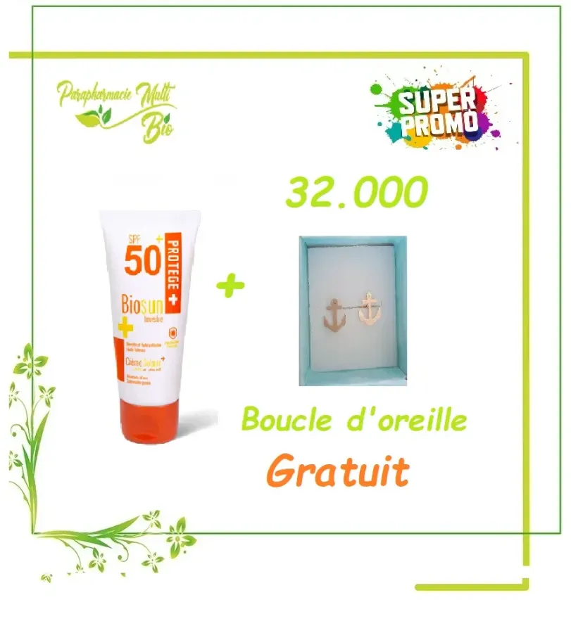 Protect + Biosun Creme Solaire Invisible 50ml