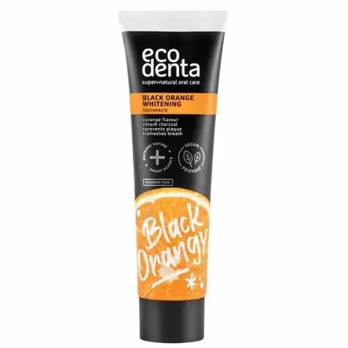 ECODENTA DENTIFRICE AU CHARBON ACTIF ET ORANGE 100ML