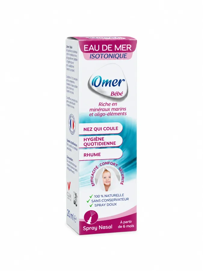 Omer Bébé Isotonique Spray Nasal 6M+ 30mL
