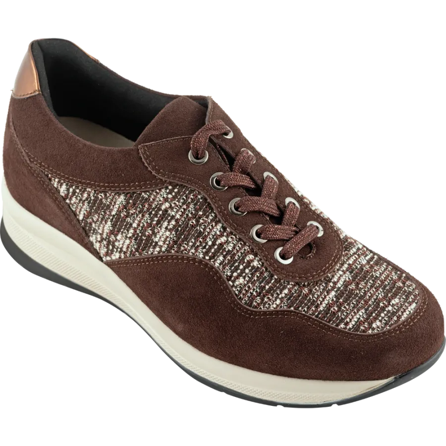 Chaussures de confort femme Mise’ Winter brun foncé