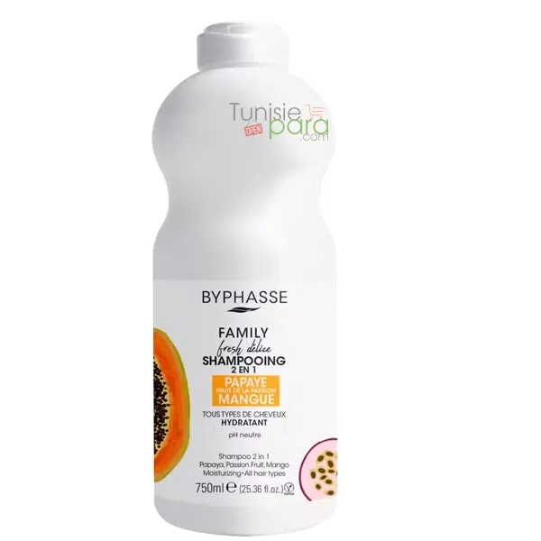 BYPHASSE FRESH FAMILY SHAMPOING PAPAYE 750 ml