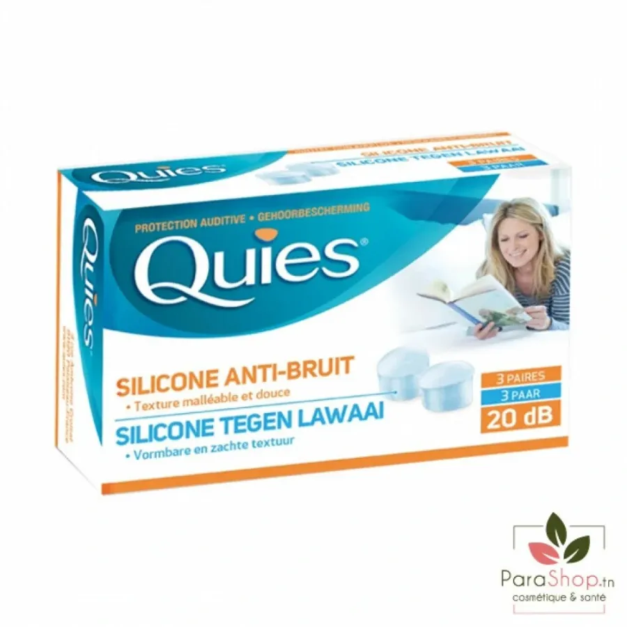 QUIES Protection Auditive Silicone 6 Unites