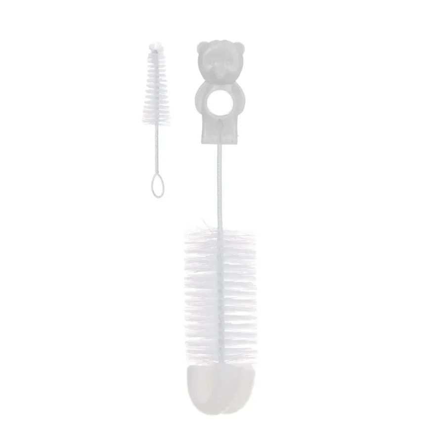 Canpol Brosse pour Biberons et Tétines avec Éponge Blanc 2/410
